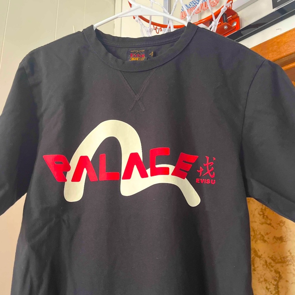 Palace x Evisu Logo Tee Black - Picture 8 of 11